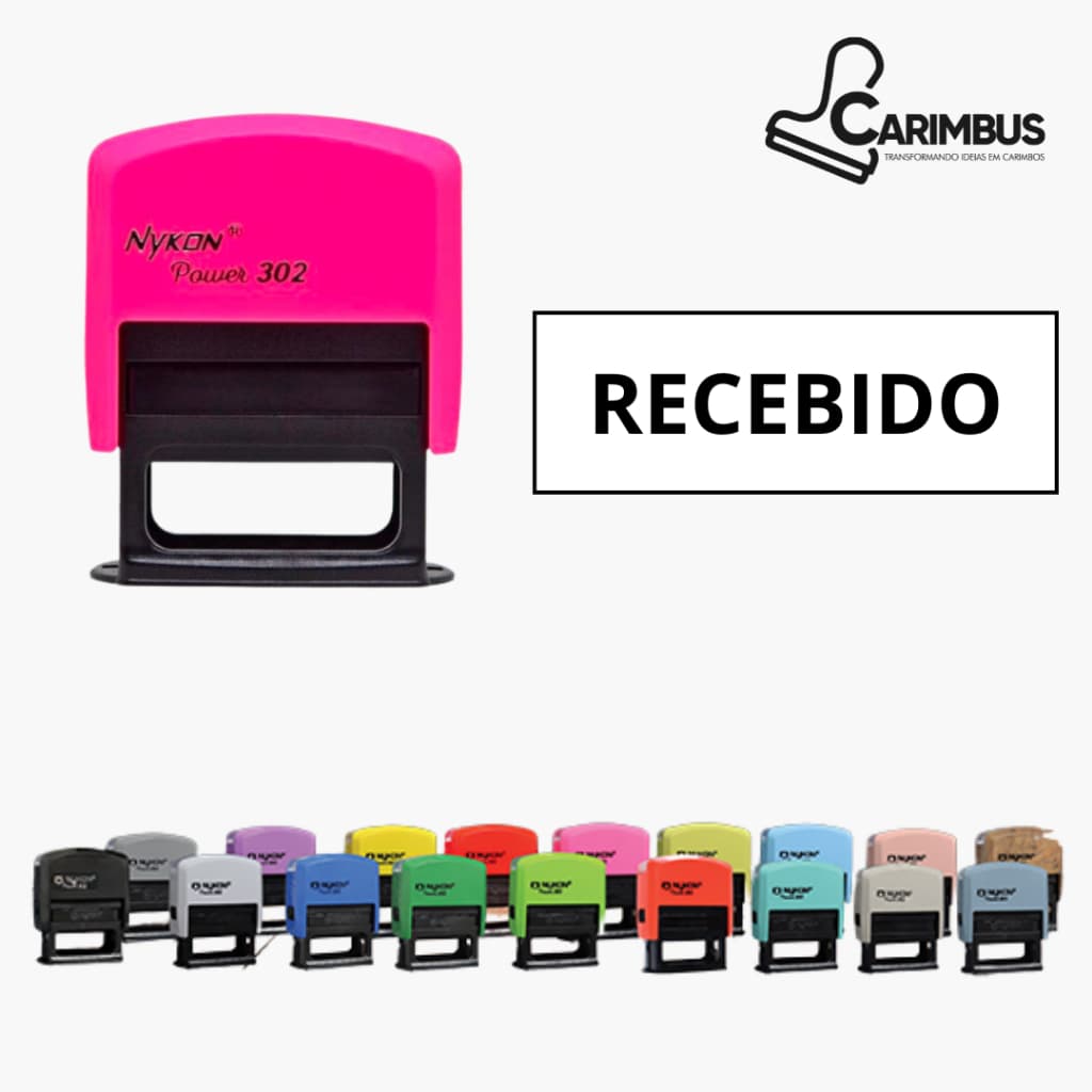 Carimbo Automático "RECEBIDO" Nykon 38X14