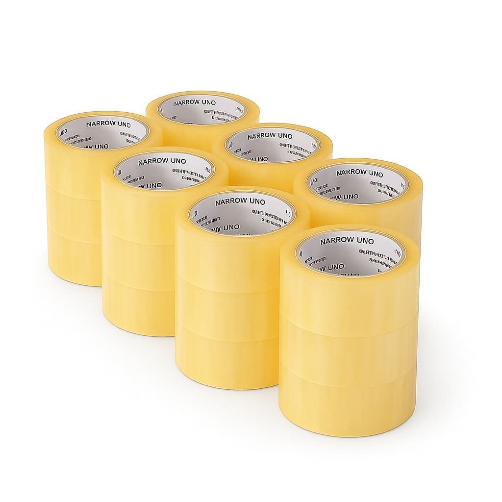 Caixa com 20 ou 40 Rolos Fita Adesiva Transparente 45mm x 100m Alta Aderência Embalagem Fácil de Cortar Doméstico