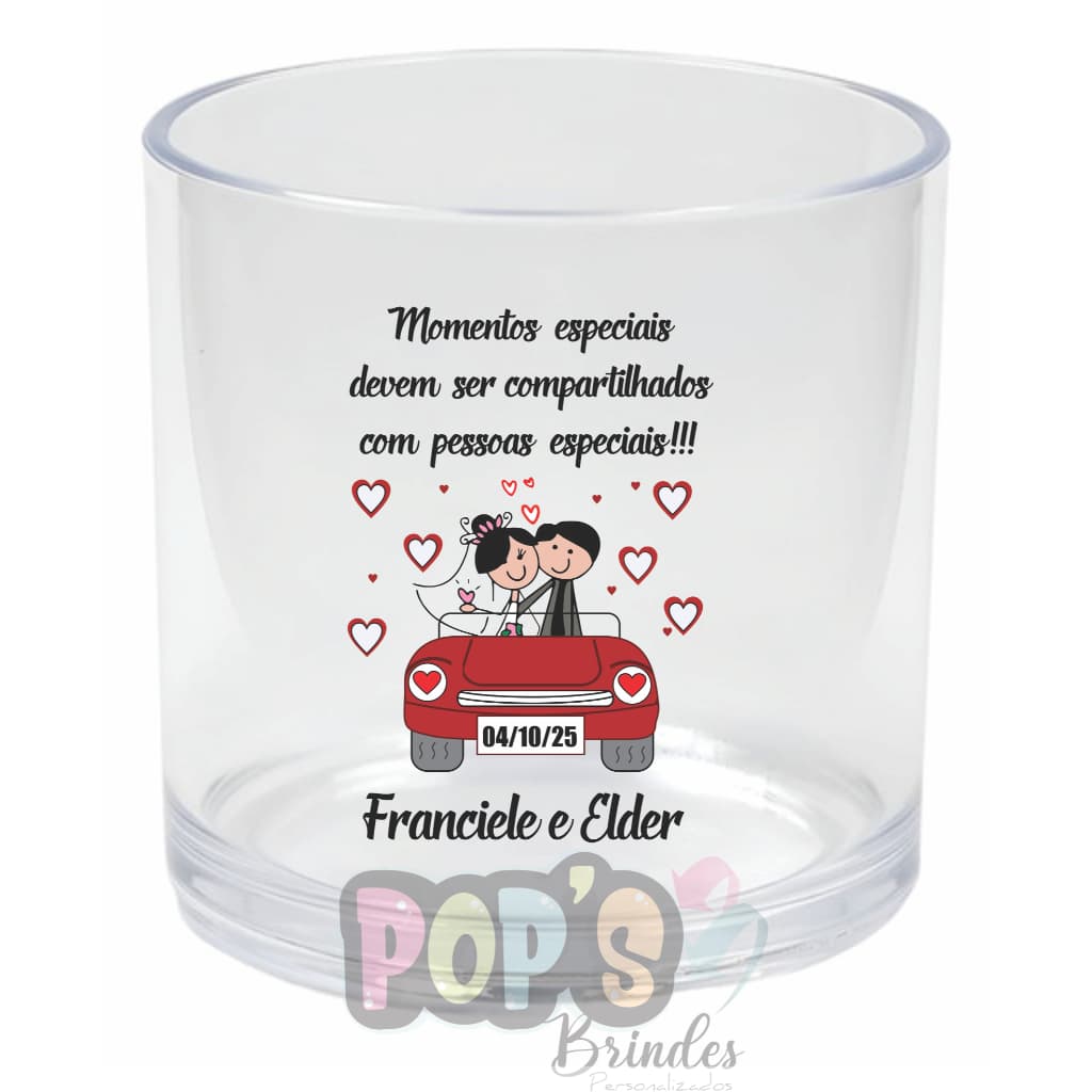 50 Copos Whisky Acrílico 330ml Personalizado