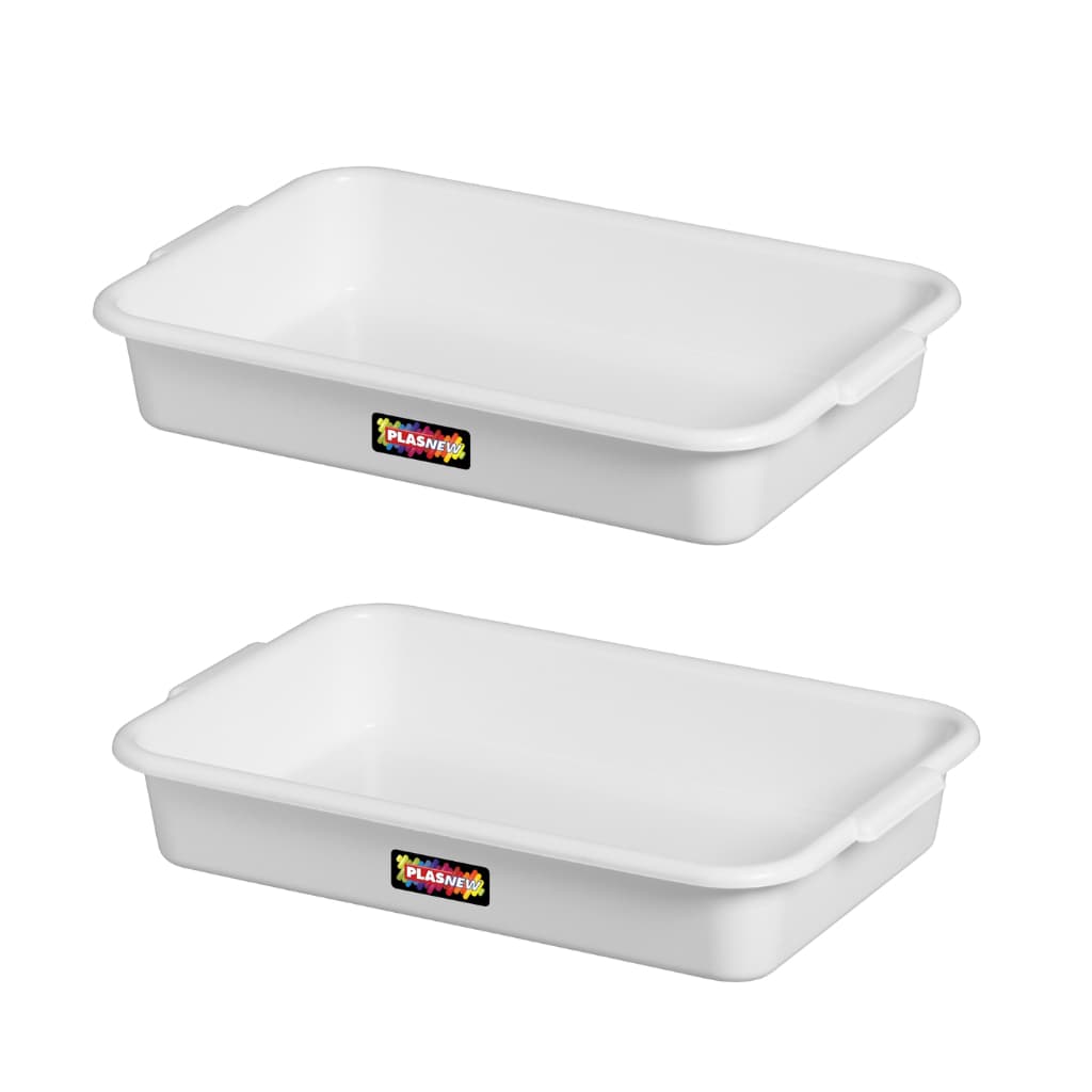 Kit 2 Caixa Frigorífica Multiuso Bandeja Branca - 7 Litros