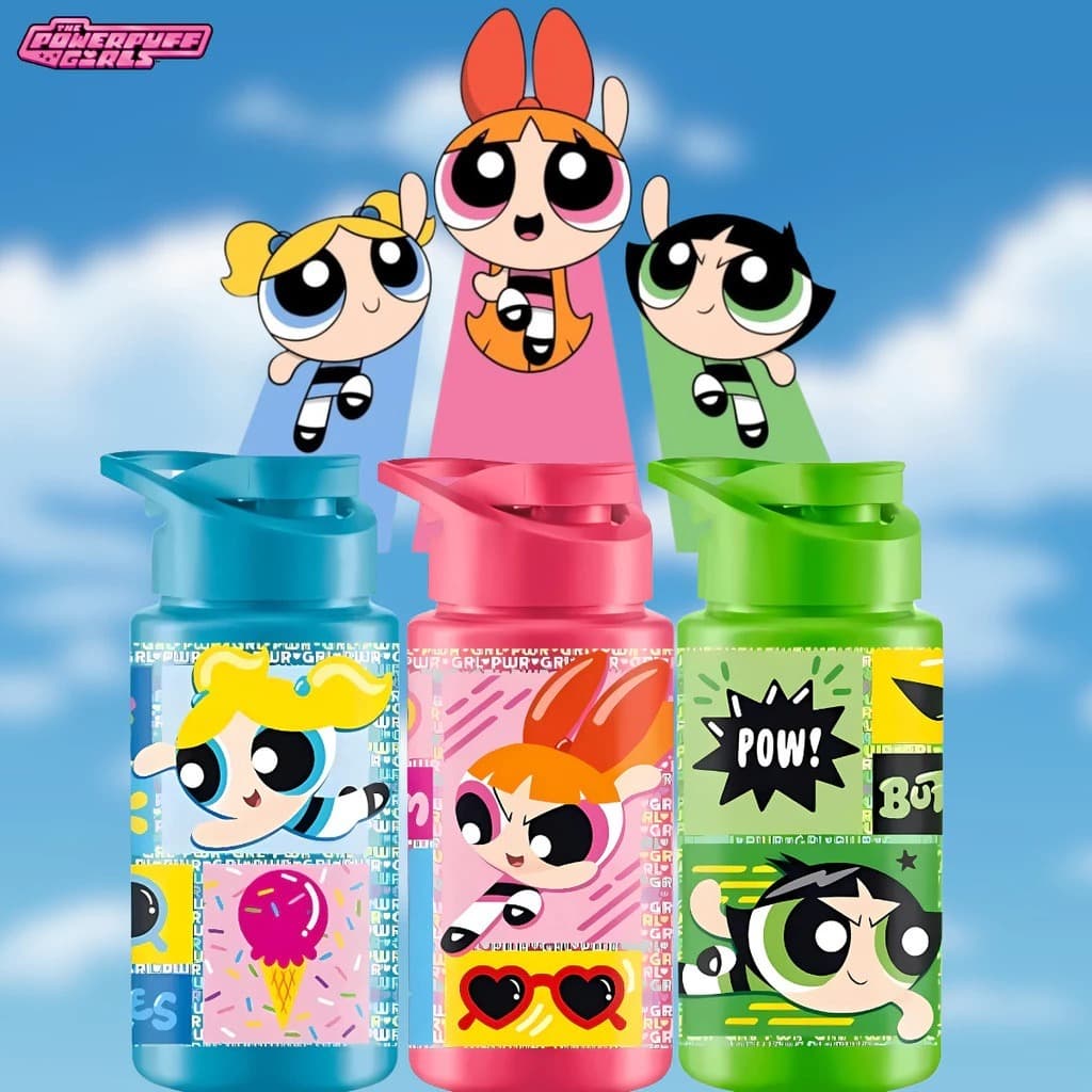 Garrafa de Água Squeeze 500ml Meninas Super Poderosas