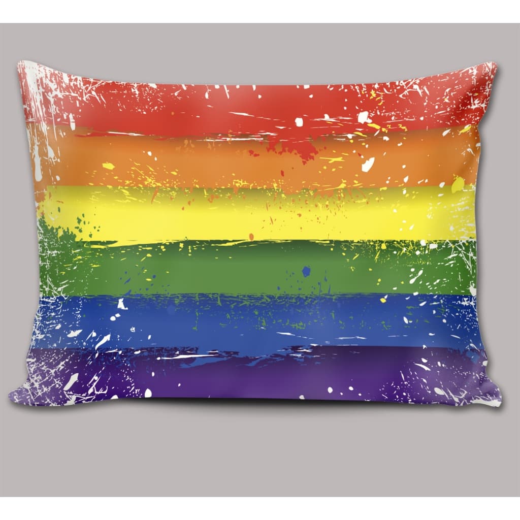 Almofada 27x37 Decoração Arco-Íris Pride LGBTQIAPN+