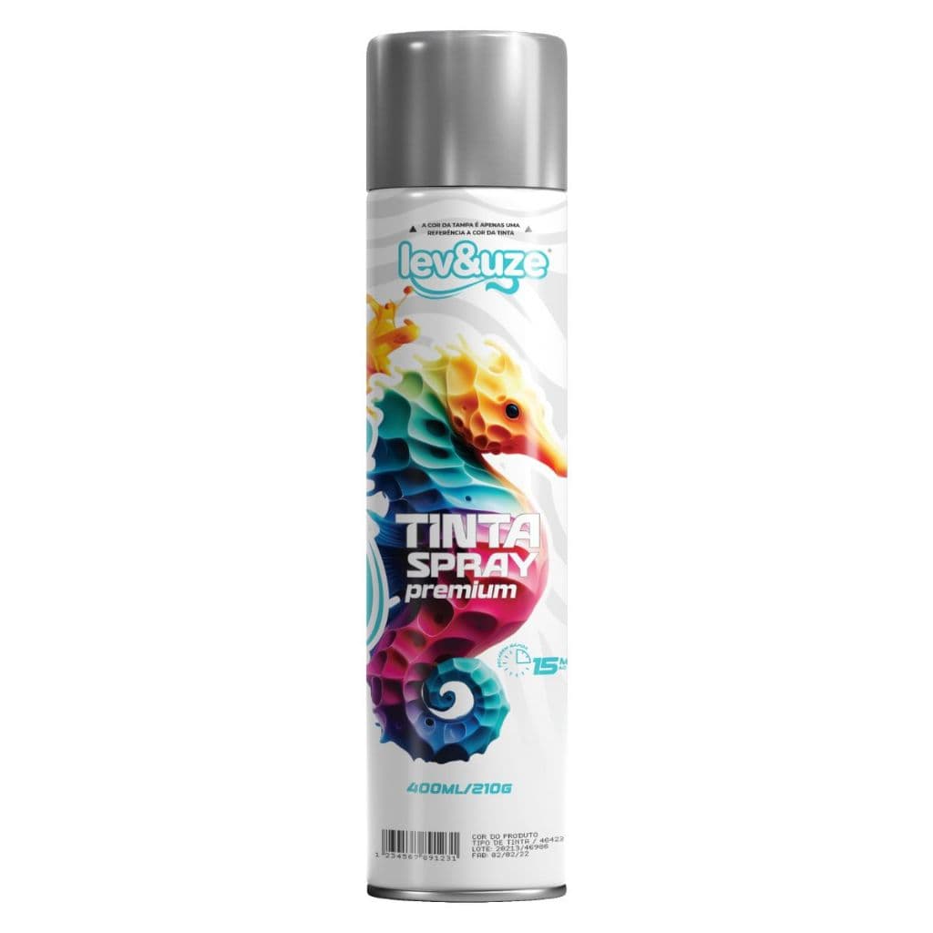 SPRAY METALICO CROMADA 400ml - LEV&UZE