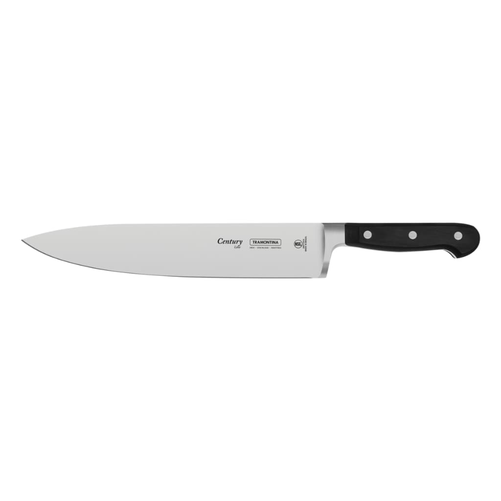 Faca de cozinha Chef Century Tramontina Aço Inox Cabo Fibra de Vidro 10 Pol