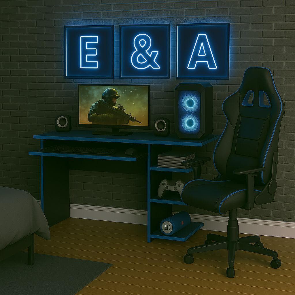 Mesa Escrivaninha Para Computador Escritório Pc Gamer RTX E&A - COR