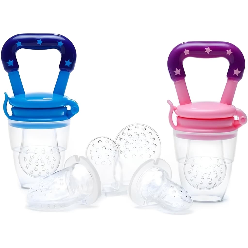 Chupeta Alimentadora Bebe Para Frutas Com Tampa Higiênica Prática Com Bico  Mamadeira Macio silicone
