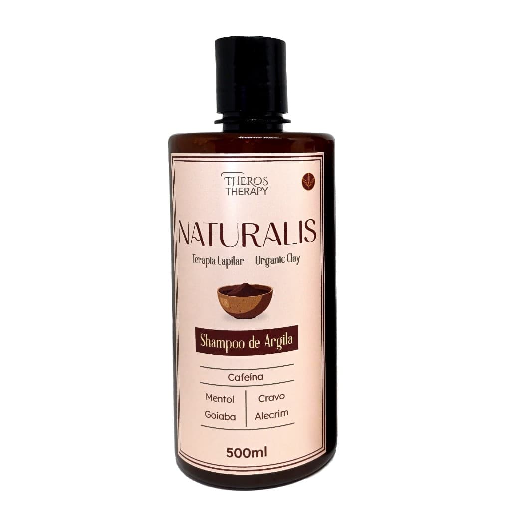 Shampoo Argila antiqueda Naturalis Theros Therapy crescimento anti oleosidade cravo alecrim cafeina