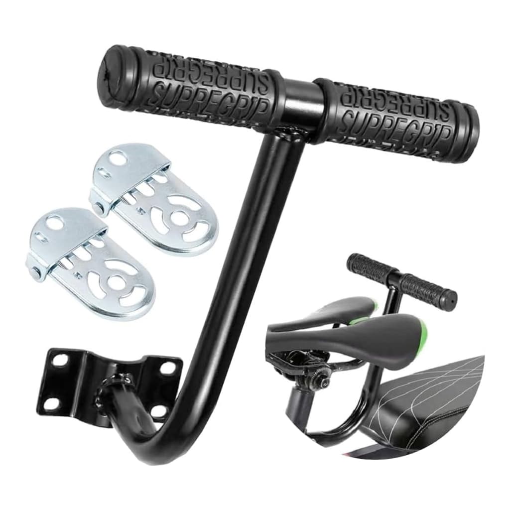 Apoio Guidão Garupa de Bicicleta Com Pedal de Suporte Para os Pés Traseiro Segurança Para Seu Filho
