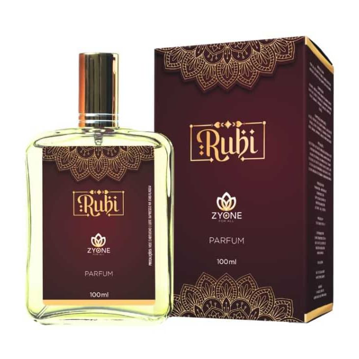 Perfume Árabe Feminino Rubi Zyone 100ml - Alta Fixação - Perfume Árabe Feminino
