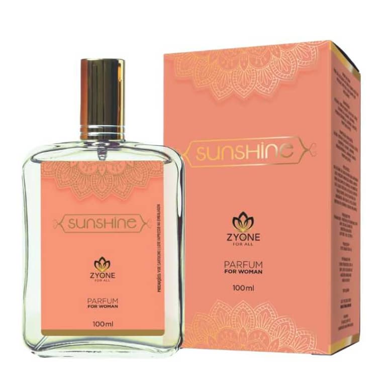Perfume Árabe Feminino Sunshine Zyone 28ml - Alta Fixação - Perfume Árabe Feminino