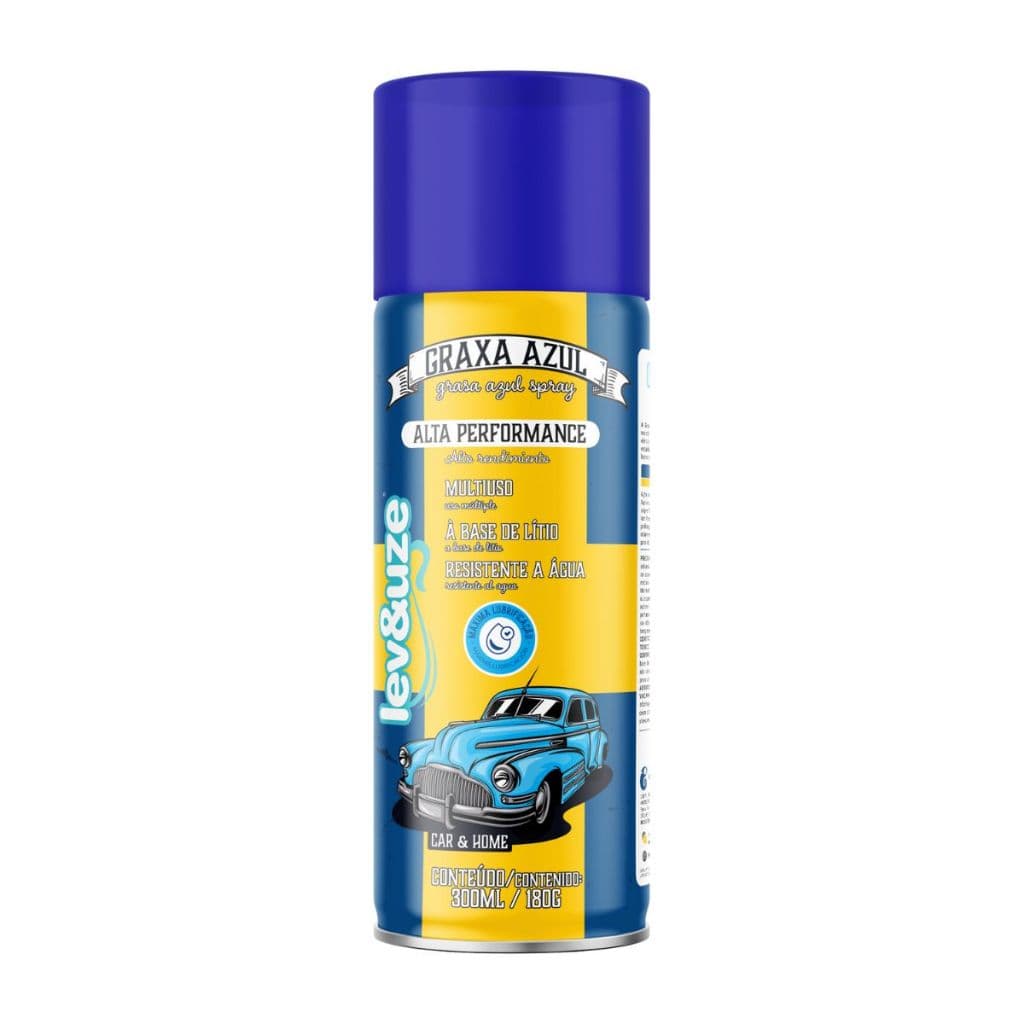 GRAXA DE LITIO AZUL SPRAY 300ml - LEV&UZE