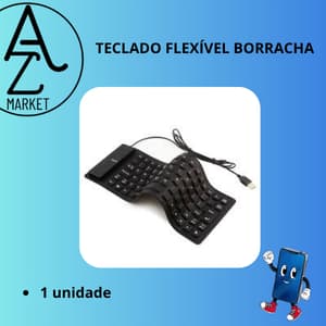 TECLADO FLEXÍVEL BORRACHA