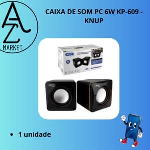 CAIXA DE SOM PC 6W KP-609 - KNUP