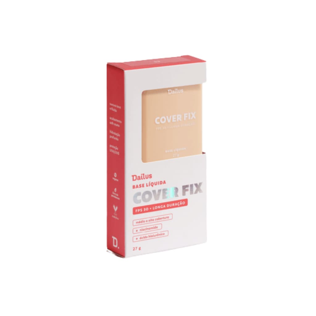 Base Cover Fix Soft Matte FPS 30 Dailus Escolha a Sua