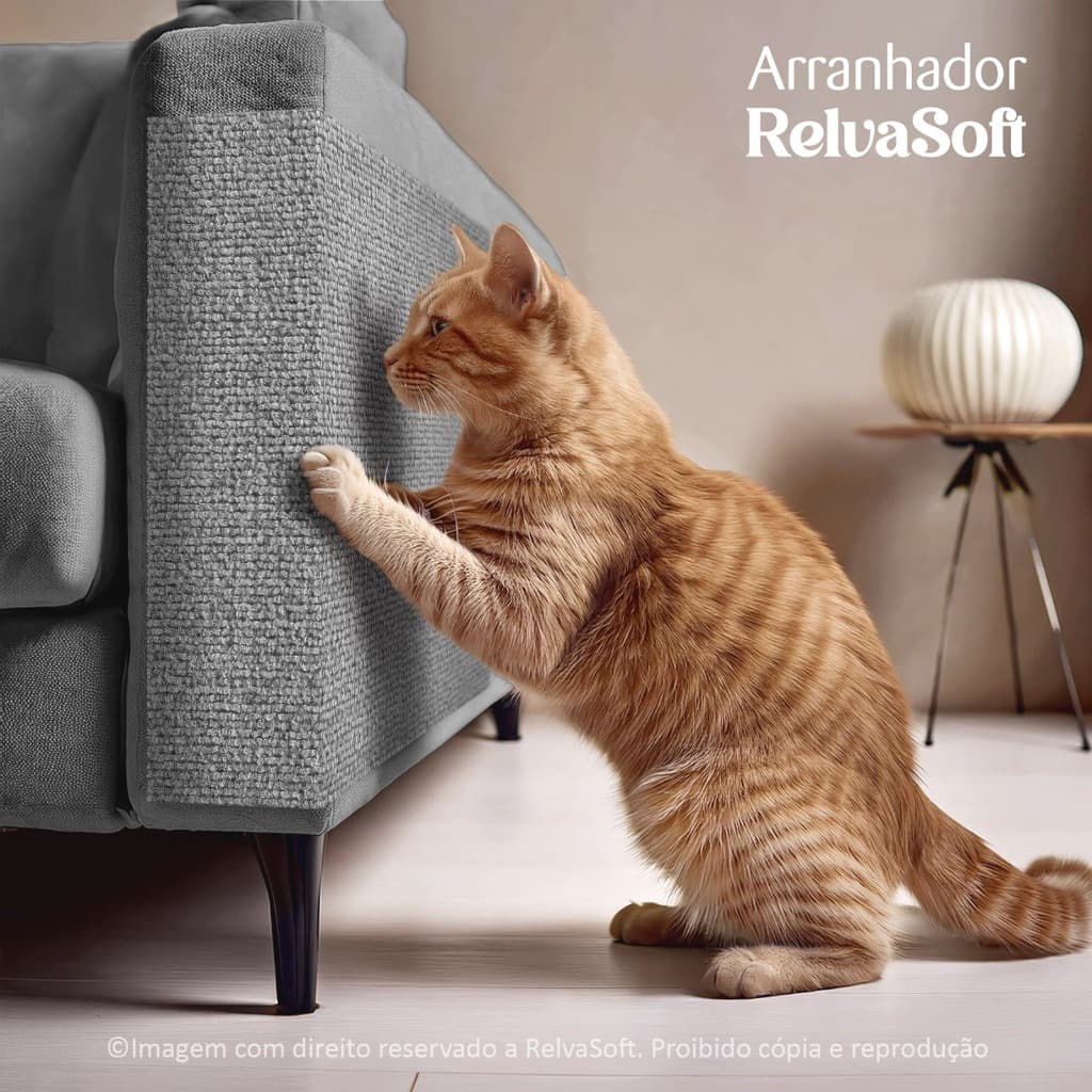Arranhador Adesivo Premium 30x50:  Sofá, Cama e Móveis Para Gato - Protetor Pet