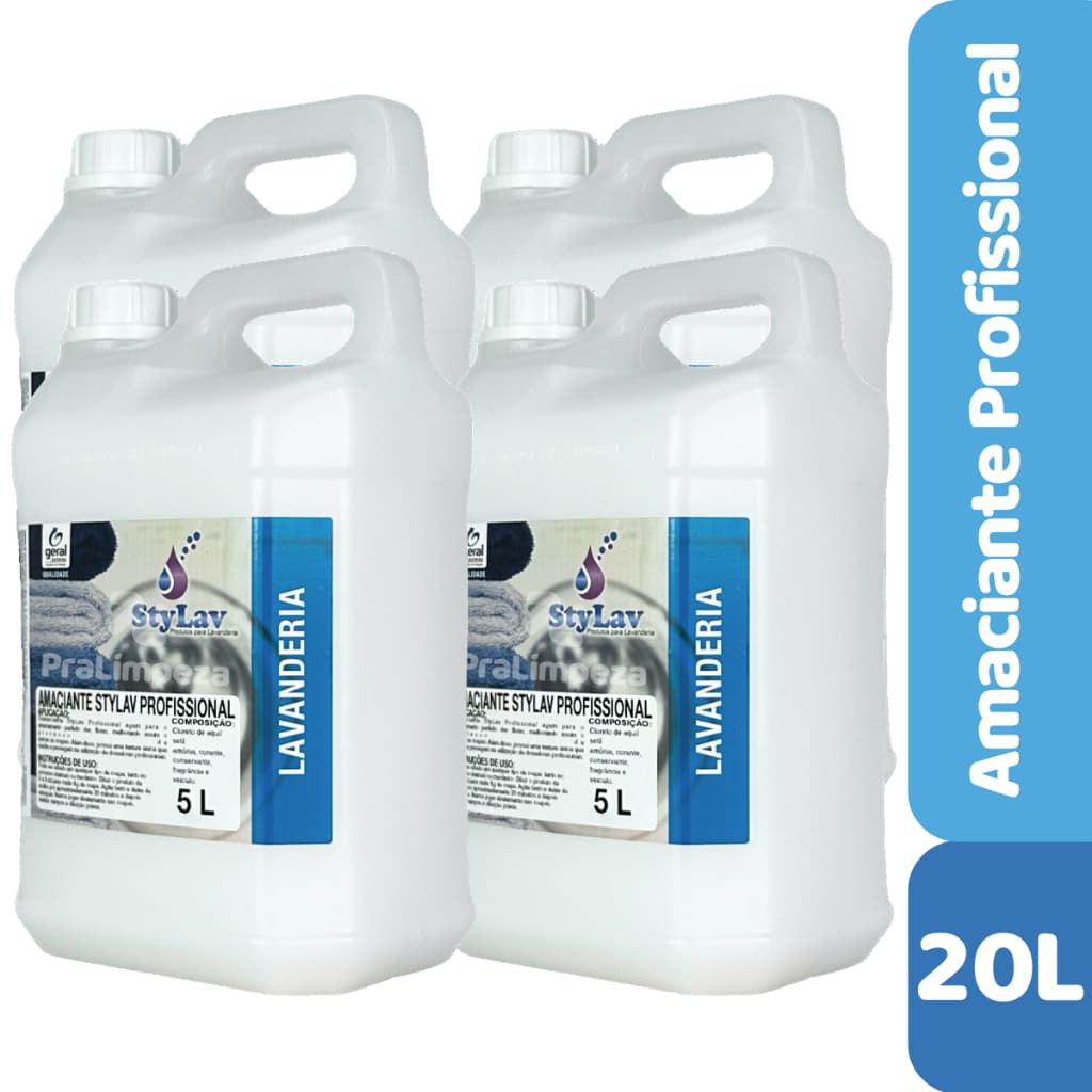 Amaciante Profissional para Lavanderias | Fragrância: DowGQ - 20 Litros