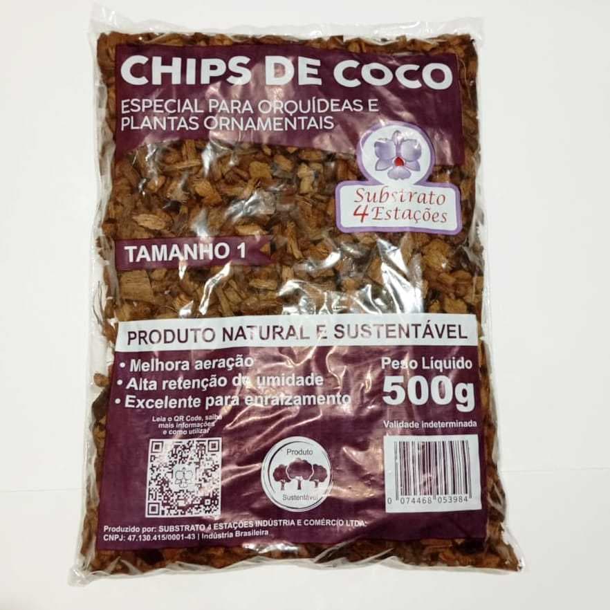 Substrato Chips de Coco para Plantas 500g – Aeração, Drenagem e Crescimento Natural