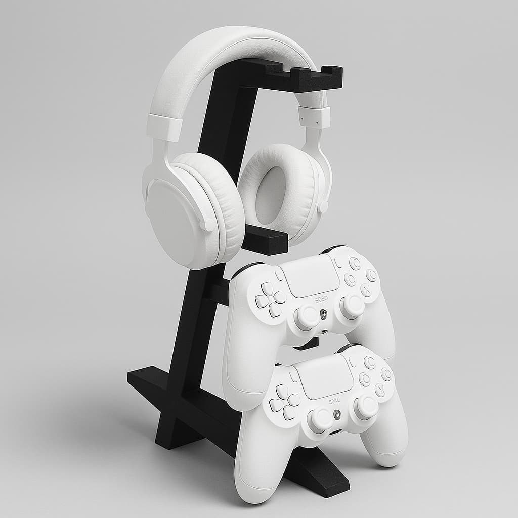 Suporte Gamer 3D Universal – PS4 PS5 Xbox | Design Moderno p/ Controles