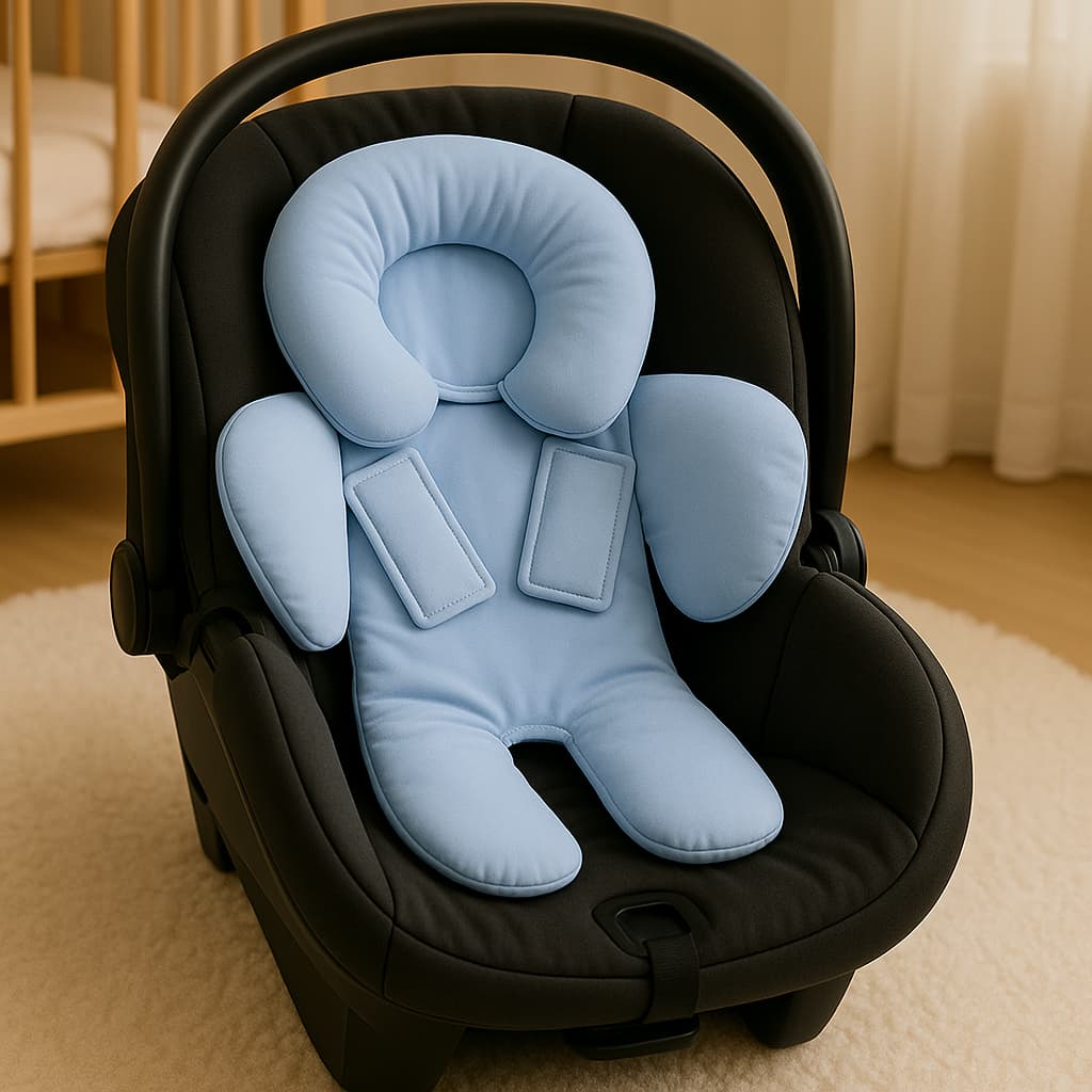 Almofada Redutora Universal 2 em 1 C/ Apoio Cabeça e Corpo P/ Carrinho Bebê Conforto Recém-Nascido
