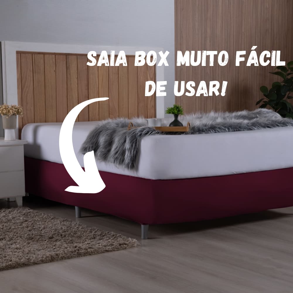 Saia Box Coladinha Para Cama Queen Malha Gel PROMOÇÃO