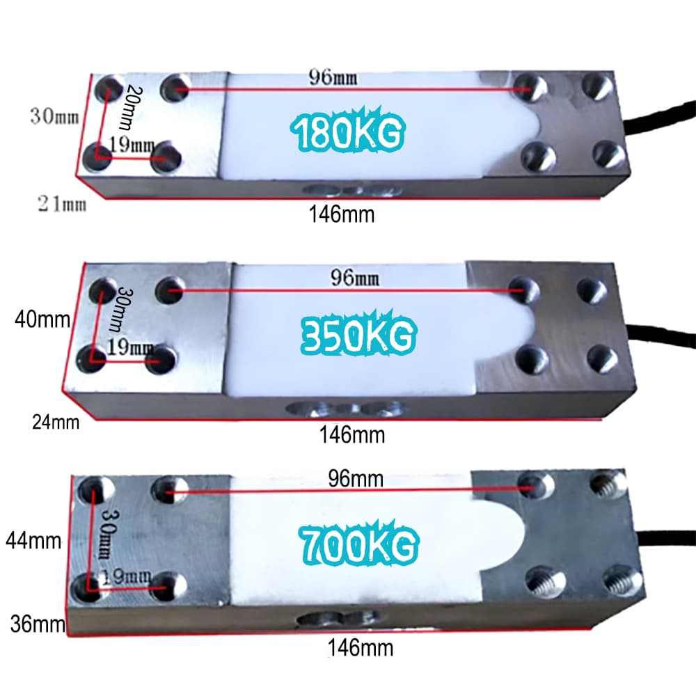 Sensor De Peso Célula 180kgs 350kg 700kgs Para Balança Comercial Industrial