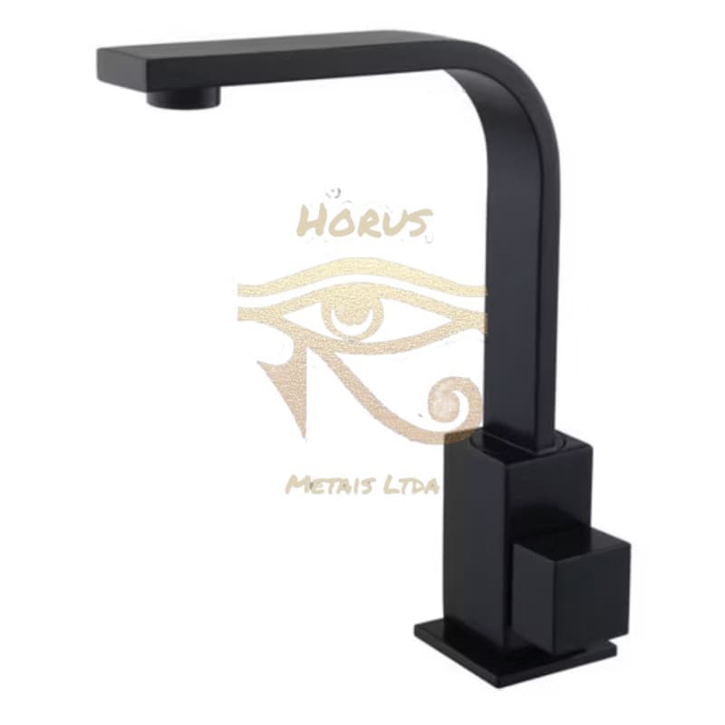 Torneira luxo Para Banheiro Preto Quadrit 6165 Black FOSCO