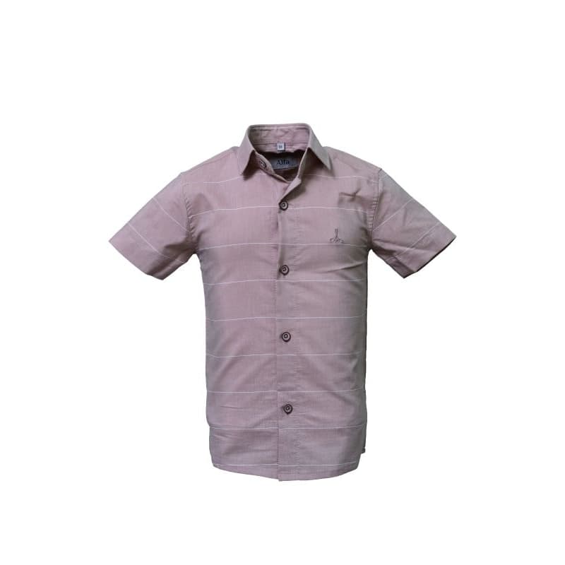 Camisa Social Infantil e Juvenil Alfa listrada Super Moderna