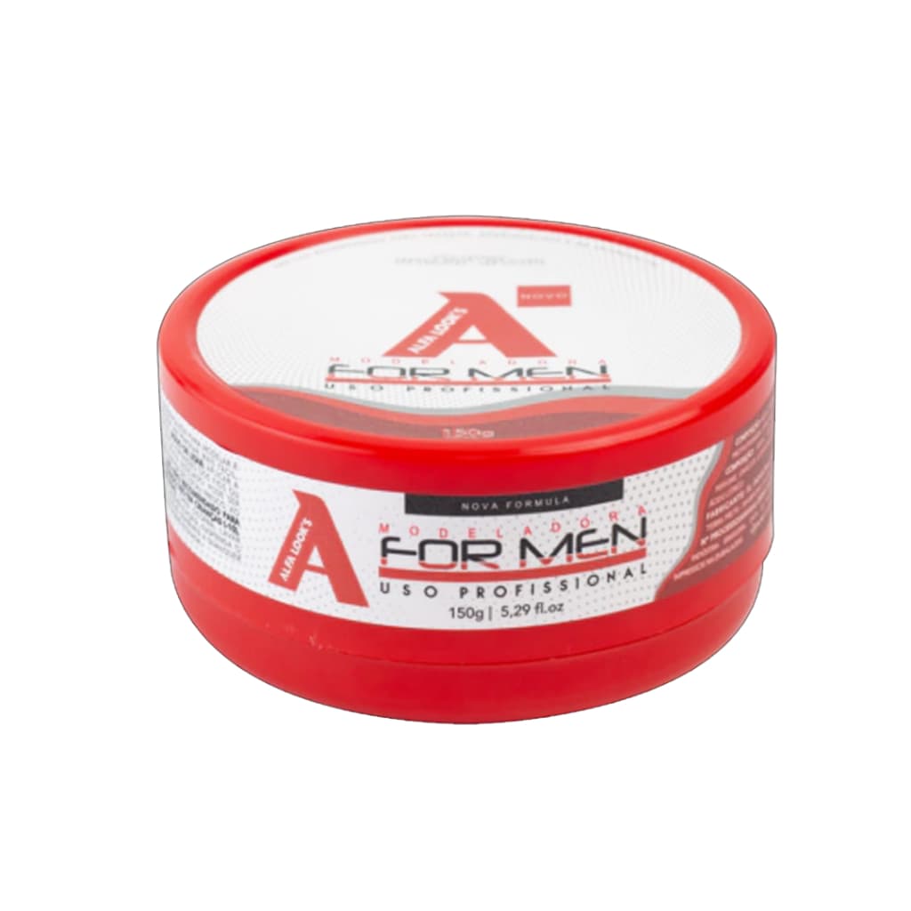 Cera Modeladora Tradicional Efeito Brilho/Molhado For Men Alfa Look's 150g