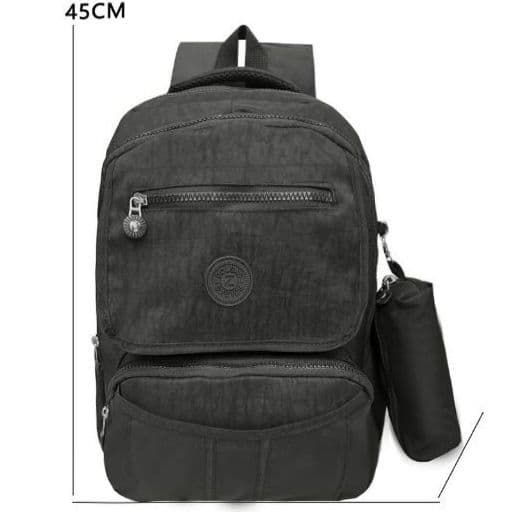 Kit Mochila Escolar + Estojo | Impermeável, Resistente e Espaçosa Para Feminino e Masculino