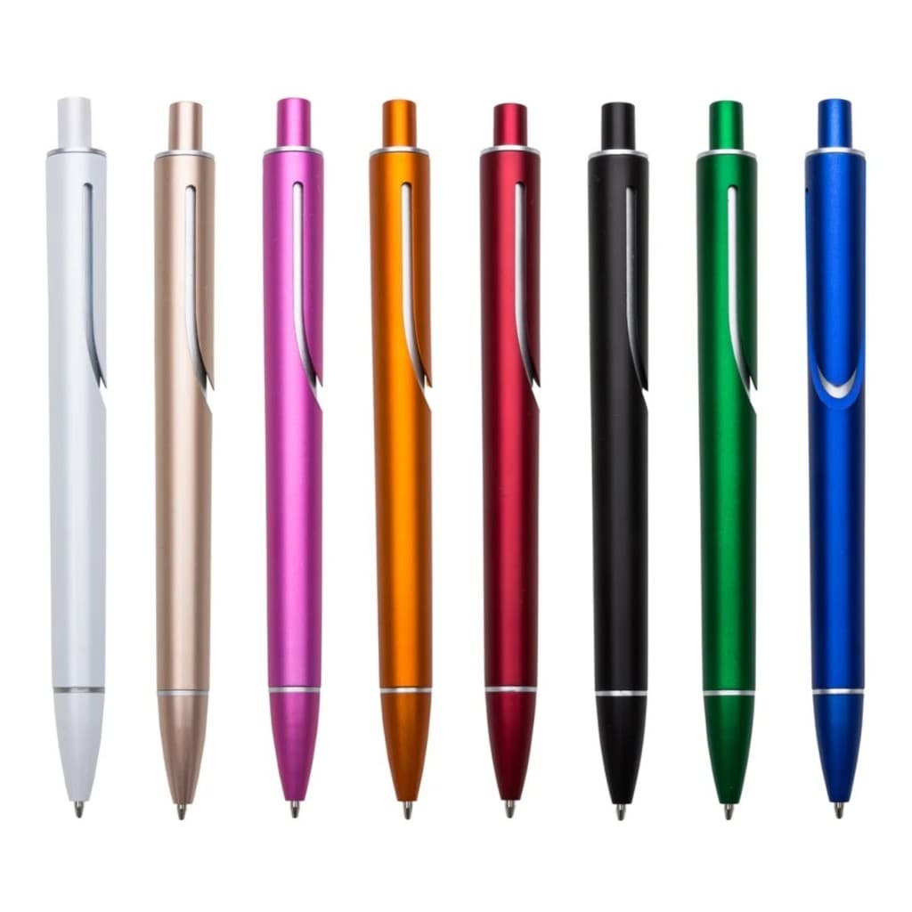 Kit 10/20/30 Und Caneta Esferográfica Retráteis Plástica - Brinde Escritório Escolar-3390