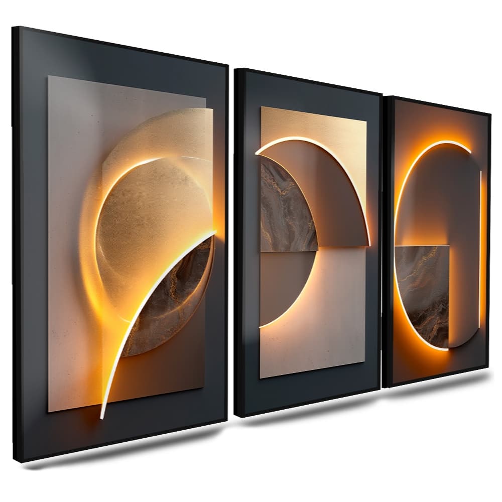 Quadros Decorativos Grande Sala Quarto Abstrato Minimalista Grande 120x60cm