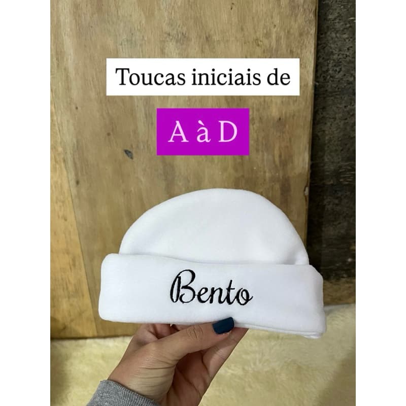 TOUCA RN PRONTA ENTREGA DA LETRA A À D