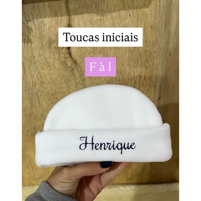 TOUCA RN PRONTA ENTREGA letra F  à I