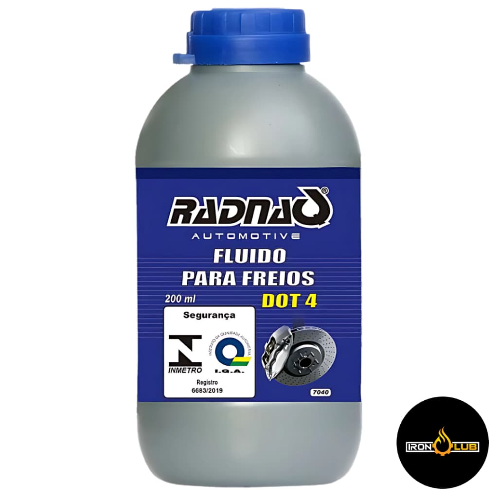 FLUIDO DE FREIOS RADNAQ DOT4 200ML