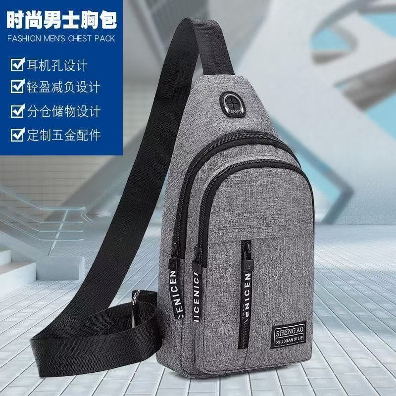 Bolsa Mochila De Peito Tiracolo Pochete Bolsa Impermeável Transversal Masculina