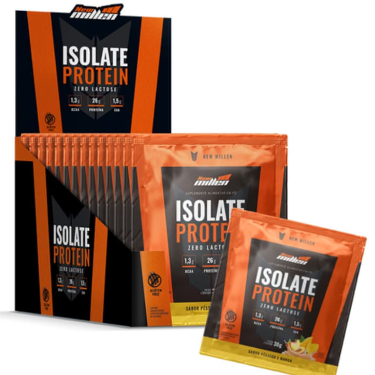 Display 15 Sachês 30g Isolate Protein - New Millen