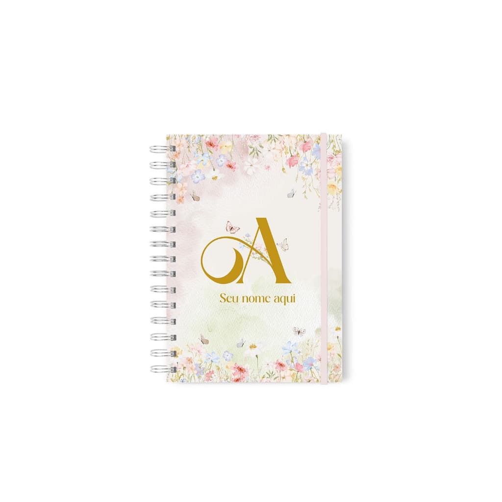 Caderno Personalizado Com Nome Versículos Diários Pautado A5