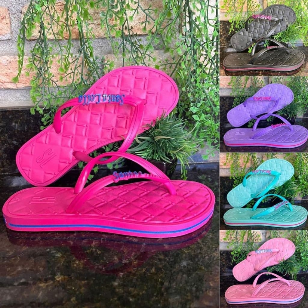 Chinelo Feminino Adulto - Sandália Feminina Rasteirinha - Chinelo Feninino - Sandália Femenina