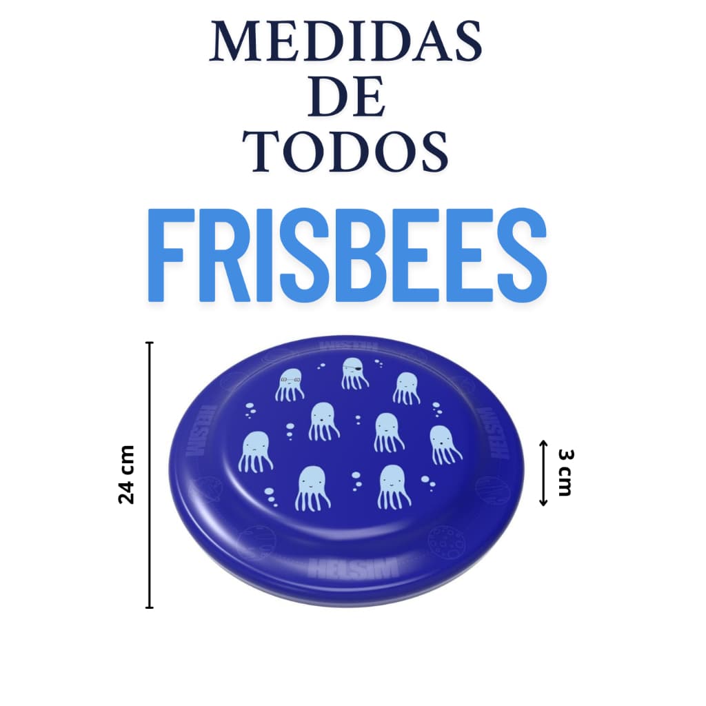 Frisbee Disco de Arremesso 24 cm Grande -  Variedade de Cores garantindo diversão para toda a Família e seus Pets