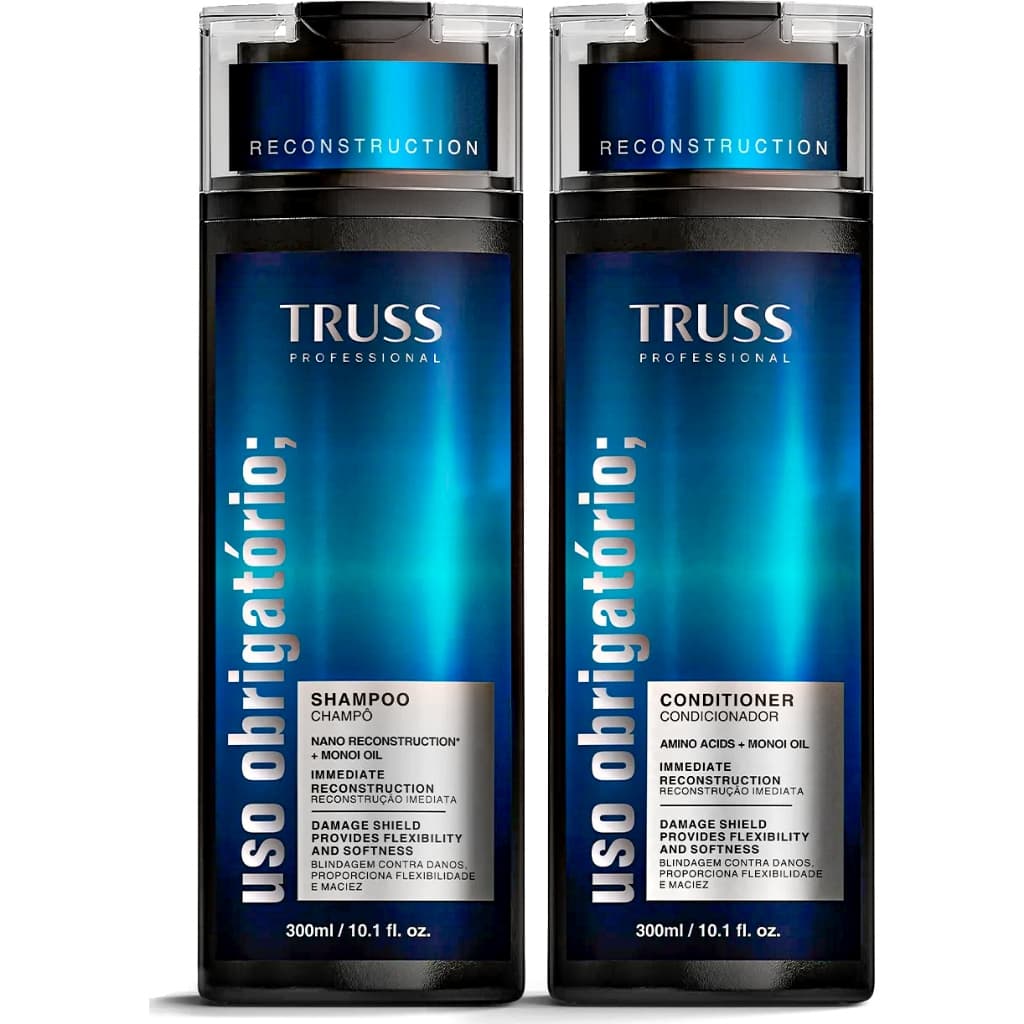 Original Kit Truss Uso Obrigatório Shampoo 300ml + Condicionador 300ml Reconstrução Capilar
