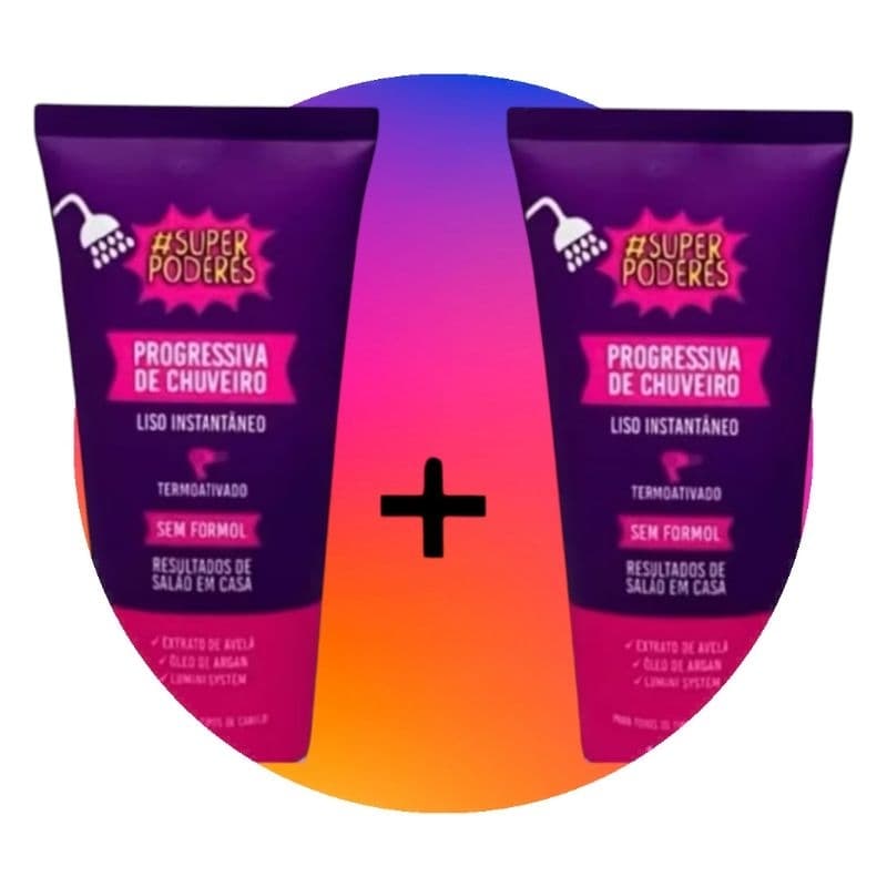 KIT DE PROGRESSIVA DE CHUVEIRO 2 SUPER PODERES 100 ML