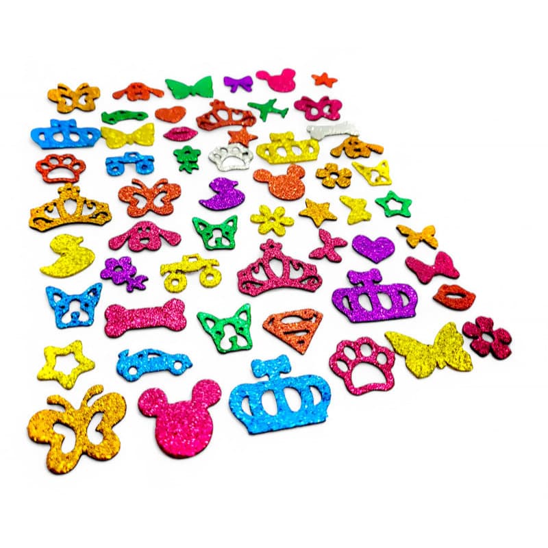 Adesivos Pet Coleção Principal Colantes Apliques Eva Banho e Tosa Laços Pet shop