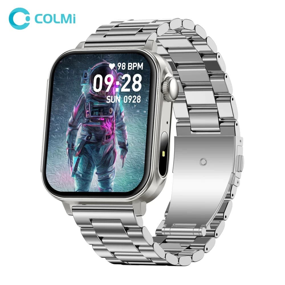 Smartwatch Colmi P80 Cabo Tipo-C, Lanterna, Gerenciador de saúde, Bluetooth Chamada, à Prova Ip67 Água