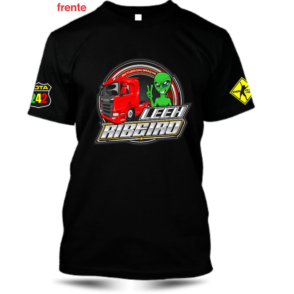 Camiseta Rota 242 Camiseta caminhoneiro Camisa personalizadas/ Entre Criticas e Elogios