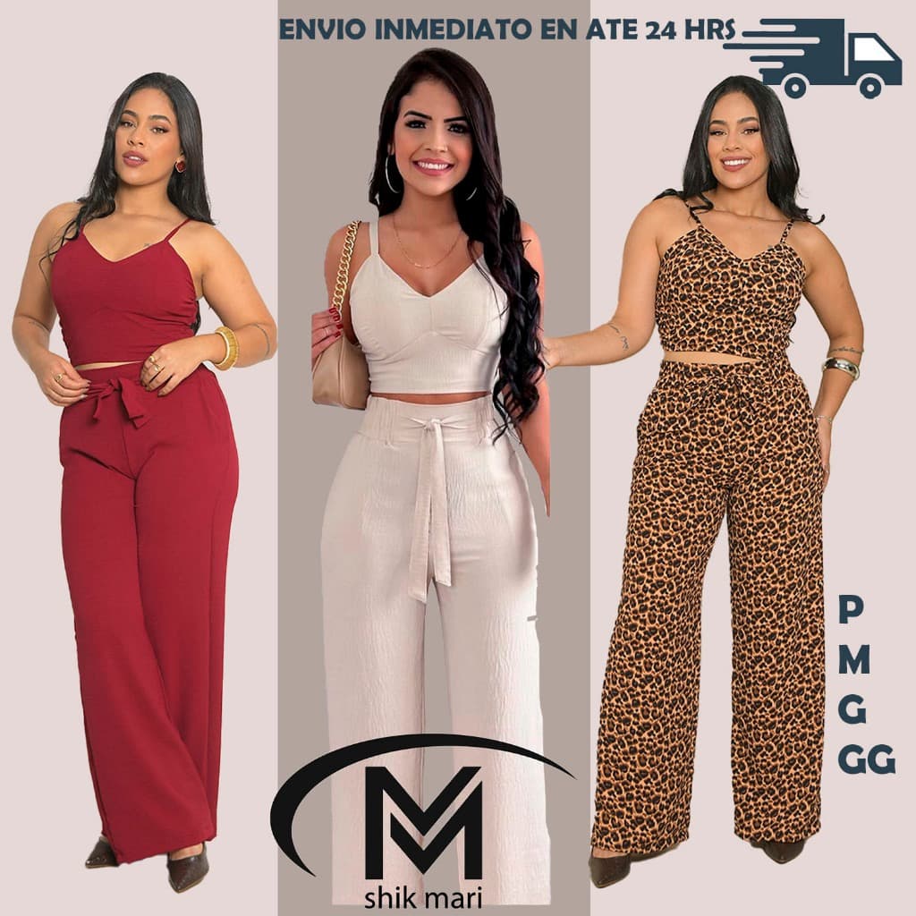 conjunto  feminino luxo pantalona e cropped elegante | areia | com bojo mais desejado do ano 2026