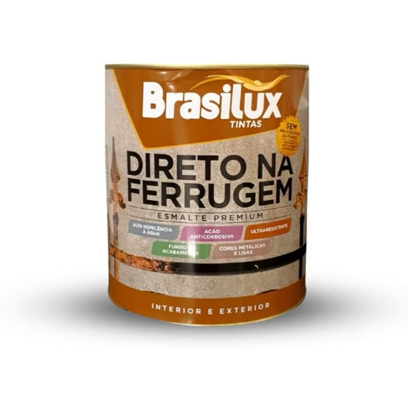TINTA ESMALTE DIRETO NA FERRUGEM 900ML BRASILUX