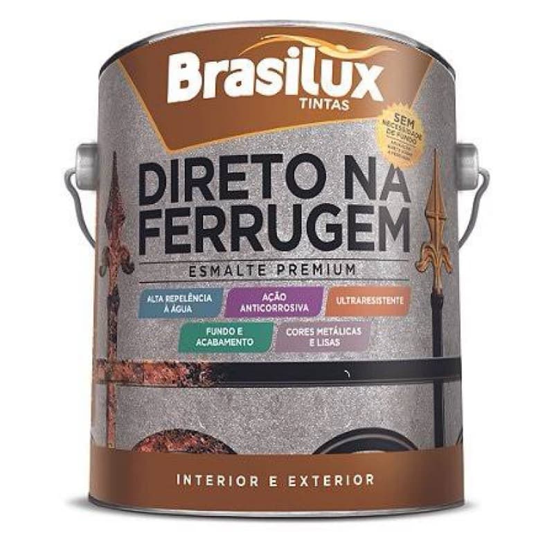 TINTA ESMALTE DIRETO NA FERRUGEM 3,6L BRASILUX