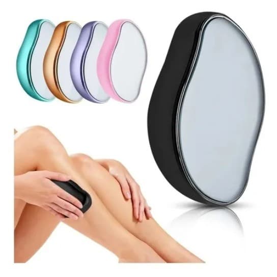 Depilador Esfoliante Cristal Magico Remover de Pelos Indolor Reutilizável Portatil