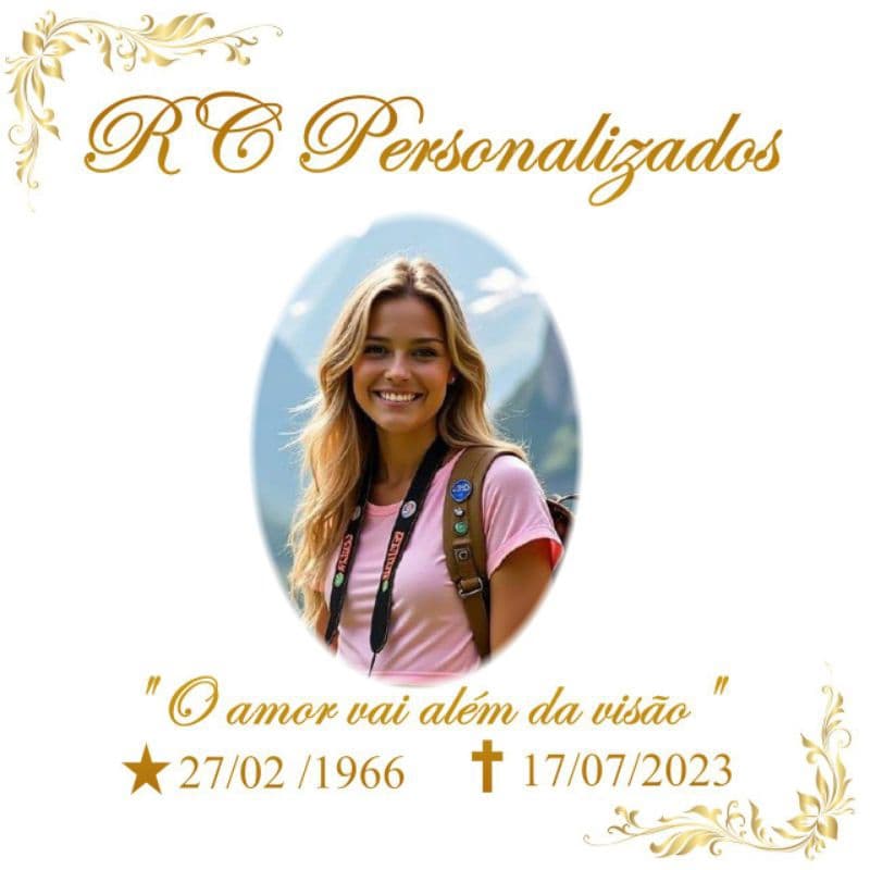 Azulejo para Jazigo 20x20 cm - Personalizado
