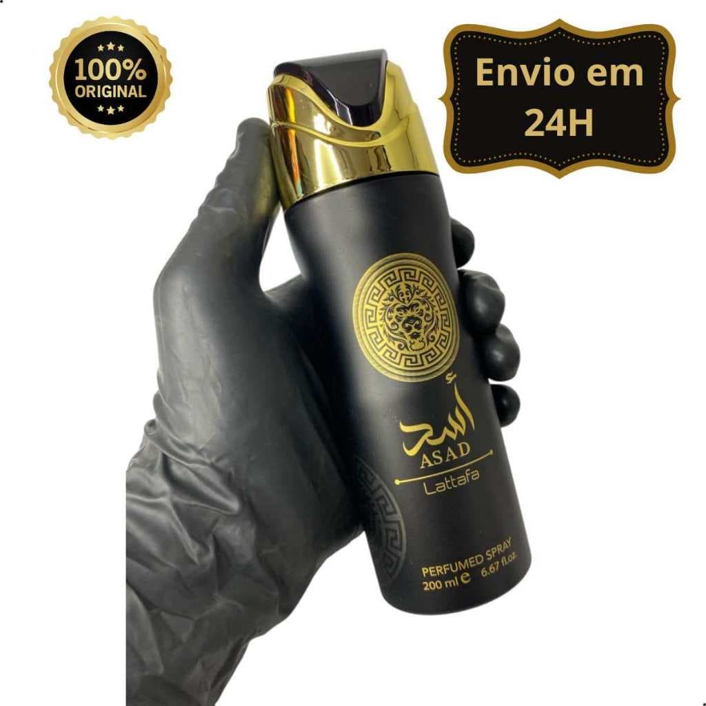 Spray Corporal Árabe Lattaffa Asad  Masculino Body Splash